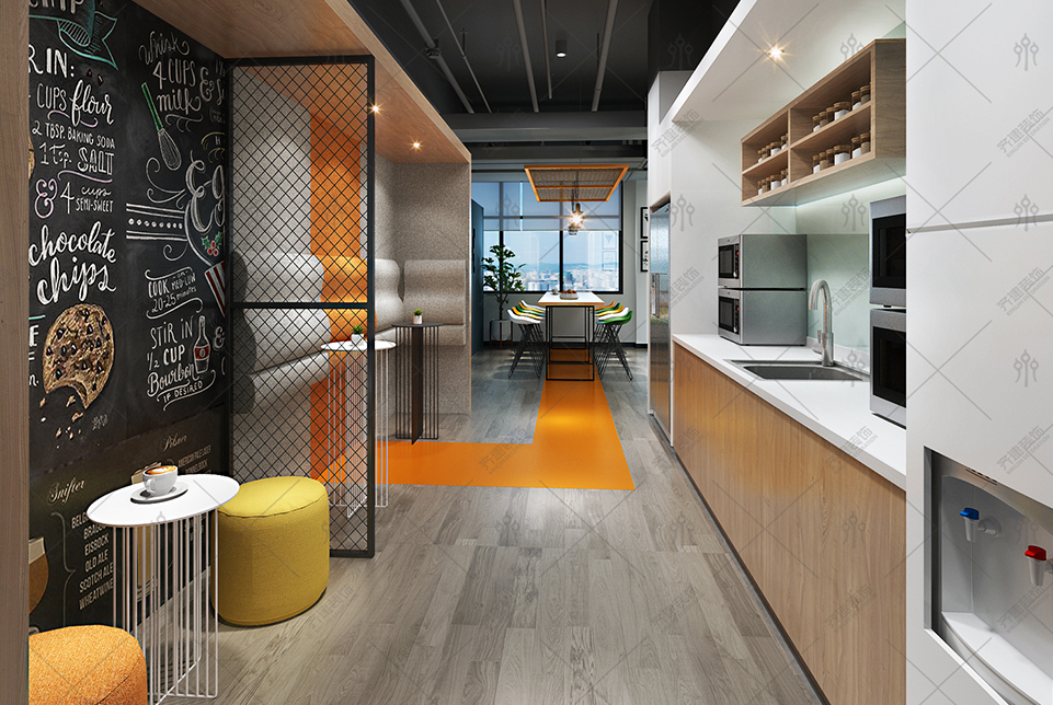 上?？靷}智能科技辦公休息室裝修設計效果圖