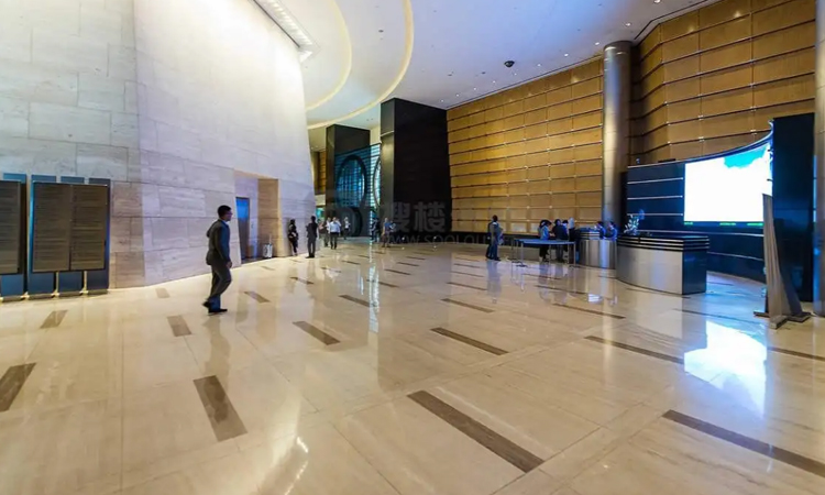 上海高端CBD金茂大廈寫字樓大堂裝修 上海高端CBD金茂大廈寫字樓大堂裝修