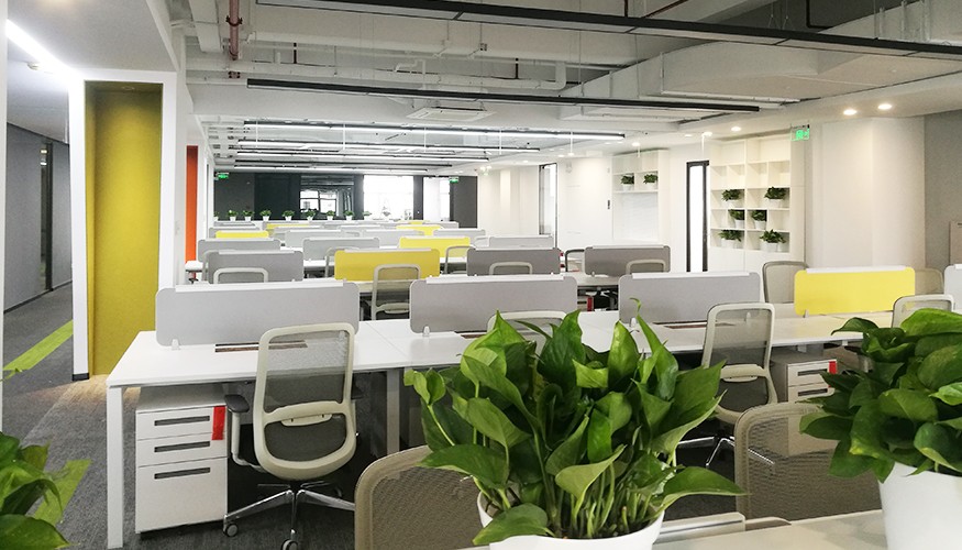 徐匯漕河涇2500平德馬物流辦公室員工辦公區裝修竣工照