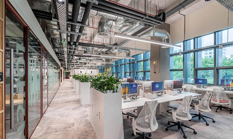 開放式員工辦公區裝修設計完工圖 開放式員工辦公區裝修設計完工圖