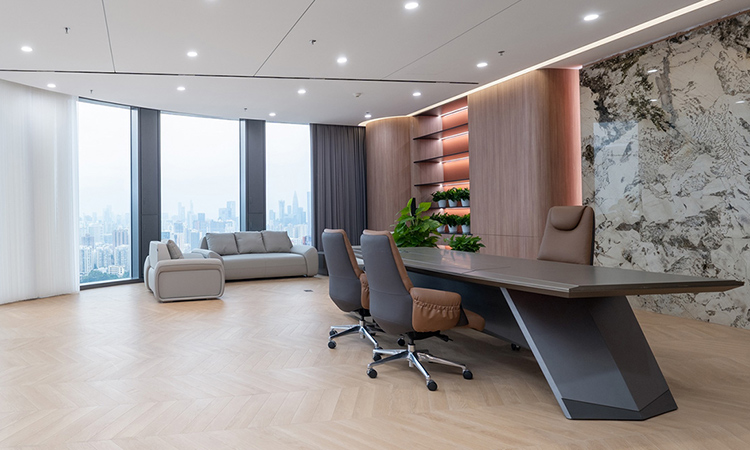 老板辦公室輕奢裝修完工照 老板辦公室輕奢裝修完工照
