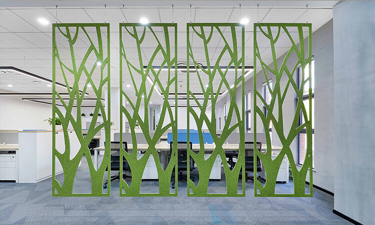 廠(chǎng)房二樓隔音辦公室裝修效果圖