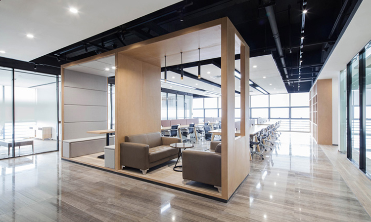 上海原木風辦公室裝修竣工效果 上海原木風辦公室裝修竣工效果